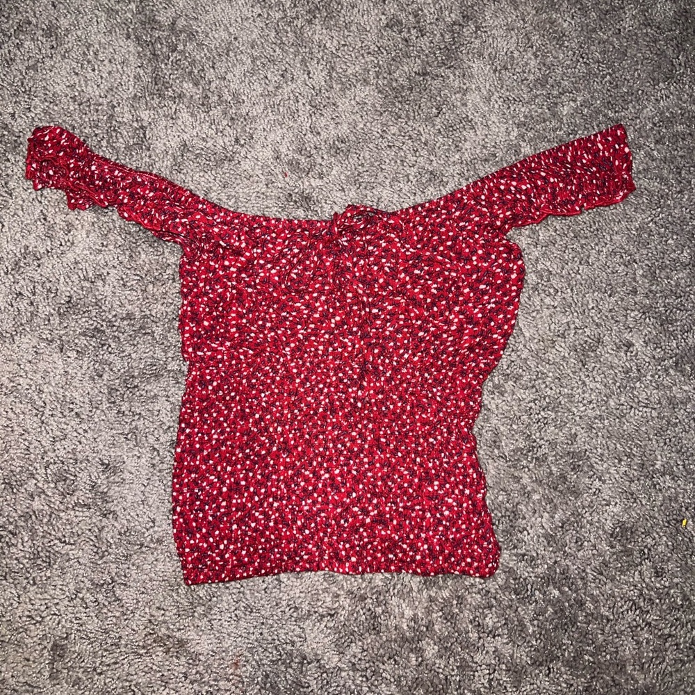 Off the shoulder crop top